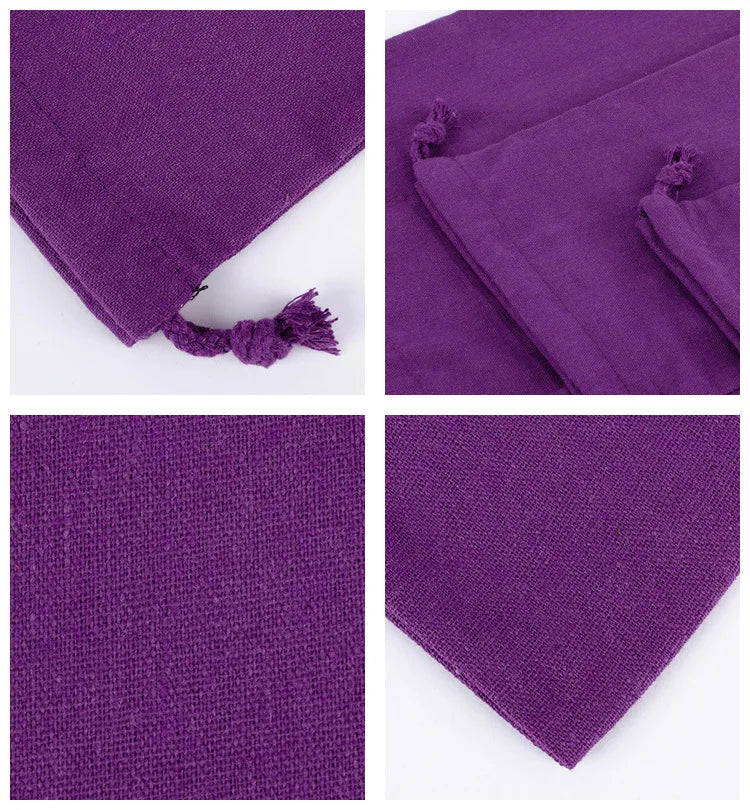 Cotton Drawstring Dust Bag-Plum