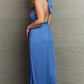 Ninexis Know Your Worth Criss Cross Halter Neck Maxi Dress