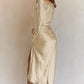 Cowl Neck Long Sleeve Maxi Dress