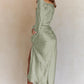Cowl Neck Long Sleeve Maxi Dress
