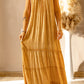 Frill Trim Sleeveless Maxi Dress