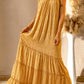 Frill Trim Sleeveless Maxi Dress