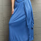 Ninexis Know Your Worth Criss Cross Halter Neck Maxi Dress