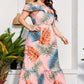 Full Size Layered Off-Shoulder Maxi Dress