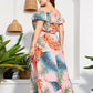 Full Size Layered Off-Shoulder Maxi Dress